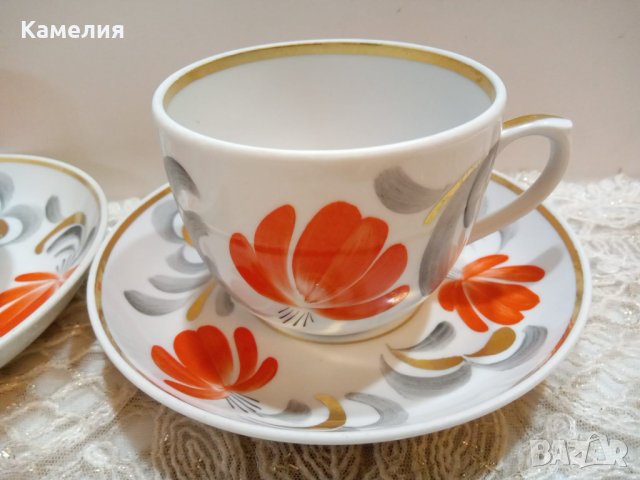 Руски порцелан , снимка 2 - Чаши - 43583758