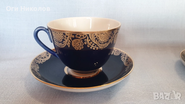 Луксозен сервиз за чай- "ЛФЗ " - Русия, снимка 3 - Сервизи - 51804285