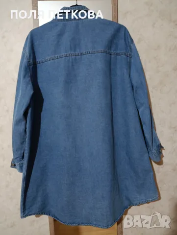 Дънкова риза връхна, снимка 4 - Ризи - 49445602
