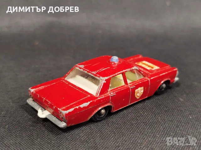 СТАРА РЕТРО МЕТАЛНА КОЛИЧКА MATCHBOX ENGLAND FORD GALAXIE, снимка 4 - Колекции - 47338722