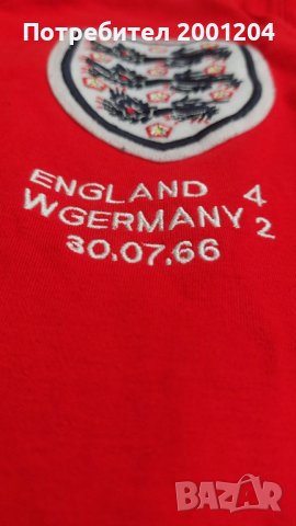 Оригинална ретро блуза на Англия - England размер М, снимка 3 - Футбол - 44127297