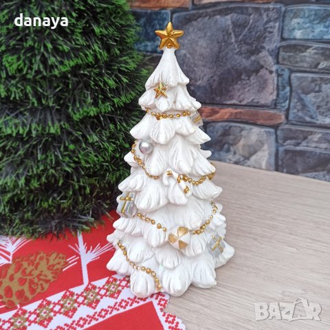 3189 Сувенир от полирезин Светеща коледна елха, 18 см, снимка 4 - Декорация за дома - 38418720