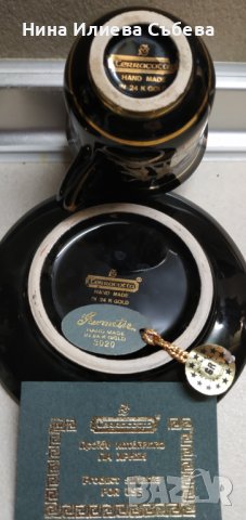 Позлатени кафени чаши ,ръчно рисувани с 24 карата злато, снимка 4 - Антикварни и старинни предмети - 38501191