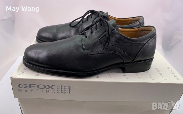 Мъжки обувки GEOX Respira Federico V, Кожа, 43, Черен, снимка 1