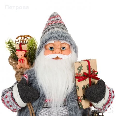 Фигура на Дядо Коледа 60 см./Декоративна фигура на Дядо Коледа/Коледна декорация/Коледна украса , снимка 2 - Декорация за дома - 38538679