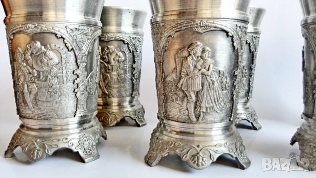 Калаени релефни чаши, снимка 6 - Колекции - 37563042
