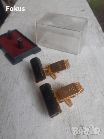 Бутонели ръкавели от олимпиадата в Москва - позлата, снимка 4 - Антикварни и старинни предмети - 53329697