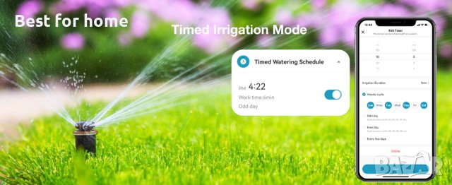 Diivoo WiFi двузонов таймер с ХЪБ таймер WT-05W, снимка 10 - Напояване - 43785274