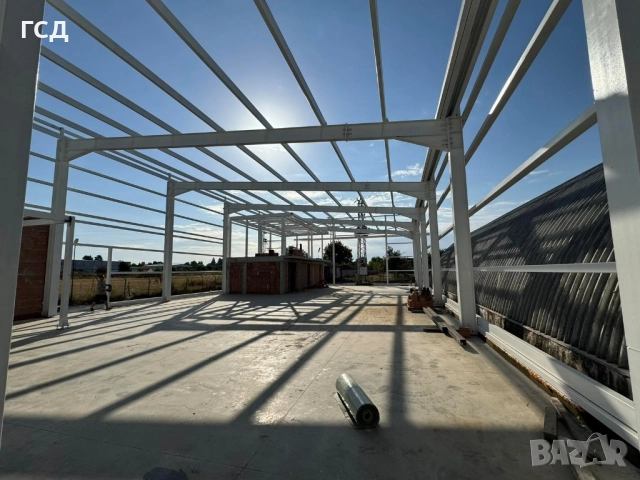 Изработка,доставка и монтаж на метални конструкции,халета,ферми,навеси,Ригел и др. , снимка 7 - Монтажи - 52495499