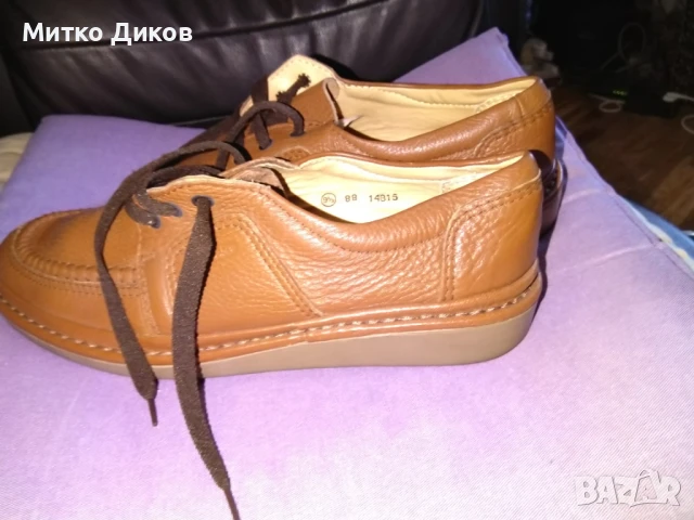 Мъжки маркови обувки нови естествена кожа Clarks стелка 275мм реален размер №43, снимка 2 - Ежедневни обувки - 51080398