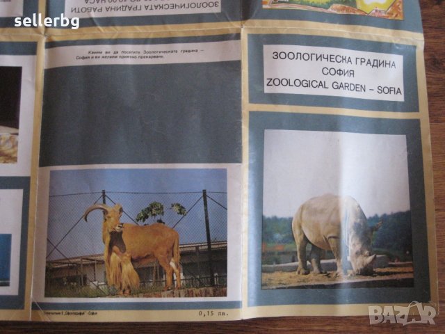 Плакат на Зоологическата градина в София от началото на 90-те години, снимка 3 - Колекции - 27662860