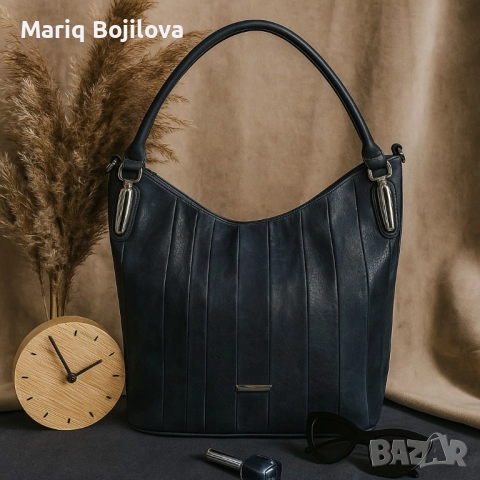 Дамска чанта с голямо отделение и елегантен дизайн, снимка 3 - Чанти - 51609794