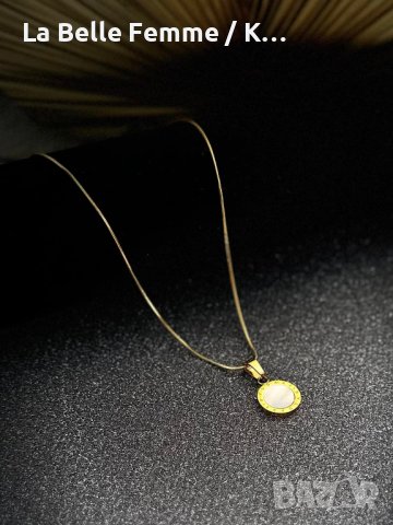 Колиета изработени от медицинска стомана 316L със златисто PVD, снимка 8 - Колиета, медальони, синджири - 44015743