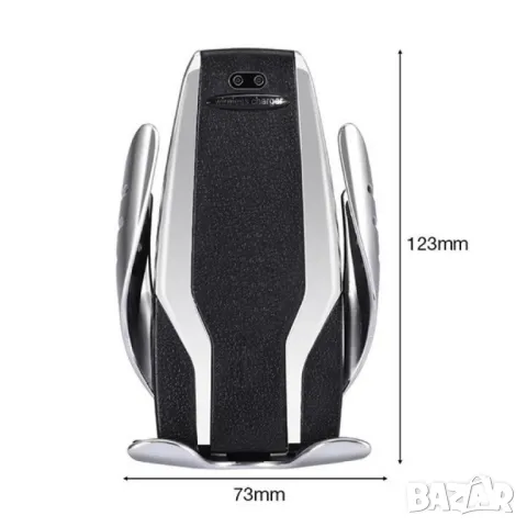 Поставка за телефон с вградено безжично зарядно за кола Smart sensor s6, снимка 4 - Други стоки за дома - 50380222