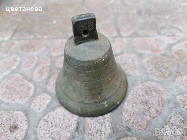 Стара бронзова камбанка, снимка 3 - Антикварни и старинни предмети - 32506847