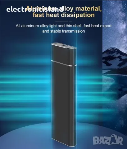 USB3.1 M.2 NvMe SATA SSD корпус към Type-C масивен алуминиев външен твърд диск, снимка 11 - Твърди дискове - 49014428