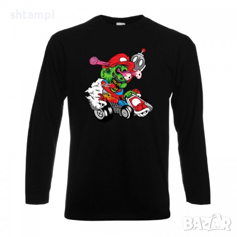 Мъжка тениска Mario Cart Zombie 3 Игра,Изненада,Подарък,Празник,Повод, снимка 2 - Тениски - 37236088