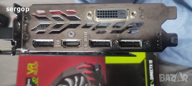 Видео карта MSI GTX1060, снимка 2 - Видеокарти - 49741772