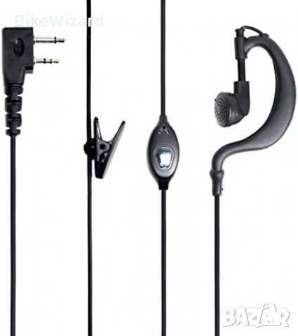 PNI HS82  слушалка  с микрофон за радиостанции и два размера накрайник  НОВА 