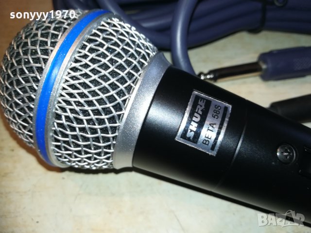 shure beta sm58s-profi microphone-внос швеицария 2603210918, снимка 3 - Микрофони - 32307540