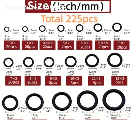 О - пръстени маслоустойчеви, снимка 6 - Други стоки за дома - 47356955