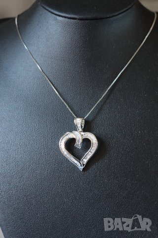 Ново Италианско Златно Колие с 0.60кт Естествени Диаманти, снимка 7 - Колиета, медальони, синджири - 43145295