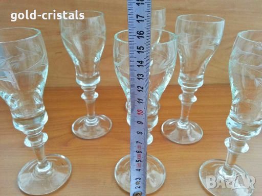  кристални чаши, снимка 7 - Чаши - 28433687