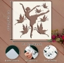 Шаблон стенсил балерина и пеперуди декорация торта скрапбукинг текстил дърво , снимка 3