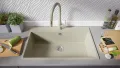 Беж кухненска мивка от гранит Рига 80 XXL 780 x 500 мм, снимка 2
