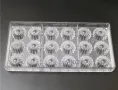 3d 18 бр цвете кошничка пластмасова форма Поликарбонатна отливка калъп за Шоколадови бонбони, снимка 5