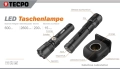 TECPO 600 лумена 7500 K 250 м обхват на лъча 2600 mAh батерия НОВА, снимка 4
