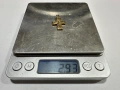 Златен кръст 14к, 2,93гр, снимка 2