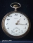Стар работещ сребърен джобен часовник., снимка 1