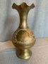  бронзова флорална ваза, снимка 1
