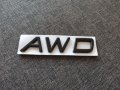 черни емблеми лога Волво Volvo AWD, снимка 1 - Аксесоари и консумативи - 37244130