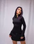 Черна дамска рокля , снимка 3