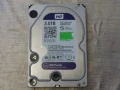 hdd hard disk hard drive хард диск WD Purple 3TB sata на малко часове работа, снимка 1