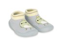 Бебешки боси обувки Befado, Светлосиви с апликация, снимка 1 - Бебешки обувки - 43540892