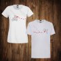 Тениски за двойки - Свети Валентин - мъжка тениска + дамска тениска , снимка 1 - Тениски - 27767626