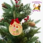 Дървена персонализирана висулка за елха Коледа, снимка 7