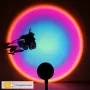 USB LED Проектор Залез Слънце с Дъга,360-градусова въртяща се, снимка 1
