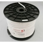 Микрокоаксиален кабел RG59CU + 2x0,75mm Бял 100м, снимка 2