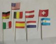 25 бр хартиени коктейлни знамена флагчета клечки Америка Канада Англия Франция Германия Австралия  , снимка 3