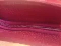 Червена италианска чанта естествена кожа , снимка 6