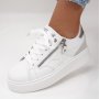 Дамски спортни обувки в бяло , снимка 4