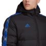 Мъжка Спортна Шуба - ADIDAS Tiro Long Down Hooded Parka Jacket; размер: XS, снимка 6