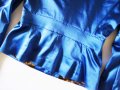 DOLCE & GABBANA D&G Italy Electric Blue Дамско Сако IT 30/ 44, снимка 11