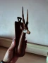 Страхотна Стара  Дърворезба Пано Газела,Антилопа, снимка 1