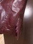 Кожено манто с подплата, Овча кожа, Размер 40 / М, цвят бордо, снимка 8