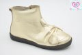 №22, Италиански Бебешки боти от Естествена кожа в златисто Falcotto by Naturino, снимка 7
